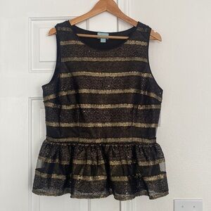 CeCe NWT Peplum Jubilee Gem blouse.